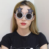 Creative Happy New Year Party Glasses Supplies Photo Props Holiday Dance Dress-up Funny Glasses
