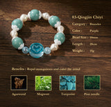 Traditional Chinese Med Bead Bracelet – Herbal Aromatherapy Jewelry