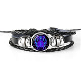 Zodiac Constellation Bracelet, Braided Design Bracelet for Men, Women, and Kids