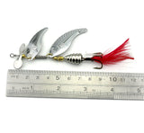 Sea Fishing Simulation Bait Feather Rotating Sequins