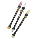 Natural Crystal Magic Wand, Halloween Truncheon Cane