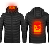 Heated Jacket Coat, USB Electric Cotton Pullover, Thermal Clothing Heating Vest, Men's Clothes for Winters
