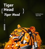 Building Blocks Assembled Animal Head Model, Decorative Creative Toy