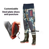 Men's Anti-piercing Thickened One-piece Fish Pants