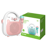 Bluetooth Kids' Karaoke Machine with Speaker and Microphones, Rechargeable Learning Toys