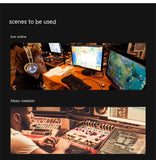 USB 100HZ-20KHZ RGB, Live Microphone