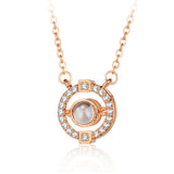 100 Languages 'I Love You' Memory Projection Necklace for Women