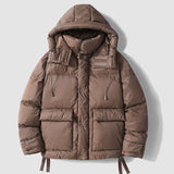 Winter Fleece-lined Thickened Boys' Cotton-padded Jacket, Casual Men's Jumper