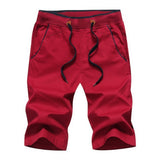 Men’s European and American Style Cotton Straight Pants – Mid-waist Washed Summer Wear