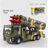 Chariot Rocket Launcher, Missile Car Simulation Alloy Toy Model