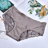 French Rim Free Lace Antibacterial Ice Silk Briefs