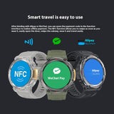 Fully Fit HD Round Screen, IP68 Waterproof Touch Button Smartwatch