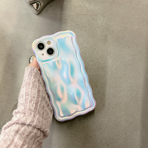 Laser Wave Edge Silicone Phone Case