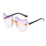 Cute Cat Ear, Frameless Sunglasses for Kids