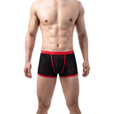 Men's Fashion, Golden Dot Mesh Stripes Boyshorts