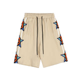 Men's Drawstring Statement Alphabet Casual Shorts