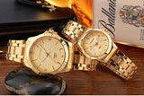 Luxury Brand Men and Women's Gold Dress Stainless Steel Watches