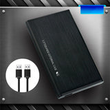 Portable USB 3.0 SSD HDD Enclosure 2.5-Inch Aluminum Hard Disk Case without Storage
