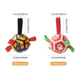 Dog Soccer Balls Toy with Straps, Gift for Pets - Puppy Birthday Interactive Toys