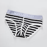 Men's Pure Cotton Sexy Low Waist Briefs Panties