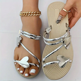 Heart Shape Slippers, Summer Flat Love Beach Shoes for Women
