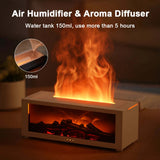 3D Flame Fireplace Aromatherapy Machine, Colorful Essential Oil Diffuser, Home Large Fog Volume Humidifier