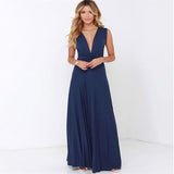 Long Party Gown, Club Floor-length Summer Backless Maxi Dress, Multiway Bridesmaids Boho Women's Vestidos