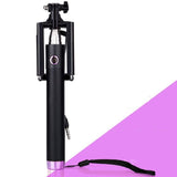 Three Generations of Line-controlled Self-timer Rods, Telescopic Convenient Aluminum Alloy Selfie Device