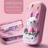 Three-dimensional Pencil Case, Primary School Kindergarten Cartoon Large Capacity Pencil Box