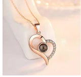 Valentine's Day Gift, Soap Rose Gift Box, Crystal Pendant Necklace Eternal Flower Jewelry Box Set
