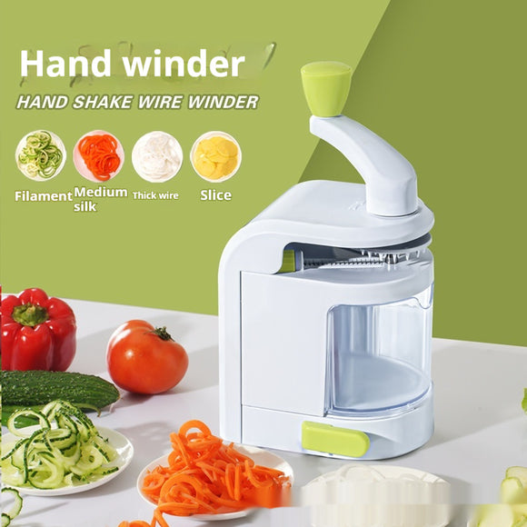 Household Chopper, Shredded Potato Slicer, Hand Rotating Grater, Useful Kitchen Gadgets