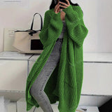 Style Icon, Loose Thick Knitted Coat for Women