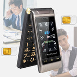 Dual Screen Flip Cover Elderly Phone, Backup Machine for Emergency