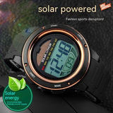 Students' Fashion, Waterproof Solar Watch