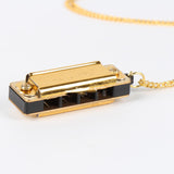 Harmonica Style, Copper-plated Necklace