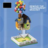 Levitating Balloon House Model Building Block Toy