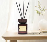 Hotel Fragrance Rattan Reed Diffuser with Wooden Lid, Essential Oil