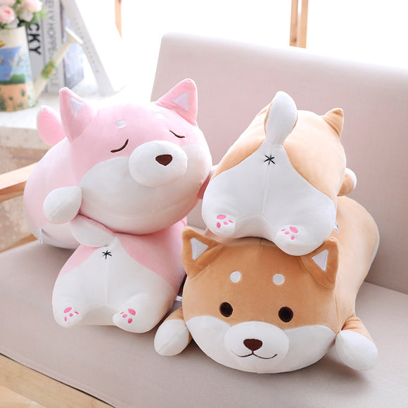 Cute Fat Shiba Inu Dog Plush Toy – Soft Stuffed Kawaii Cartoon Pillow, Lovely Gift for Kids & Babies