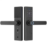 Advanced Fingerprint Smart Lock for Wooden Doors – Key, Card, Password & App Access