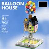 Levitating Balloon House Model Building Block Toy