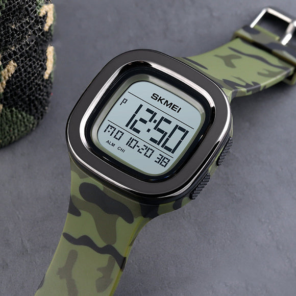 Men's Fashion Casual Square, Electronic Sports Watch