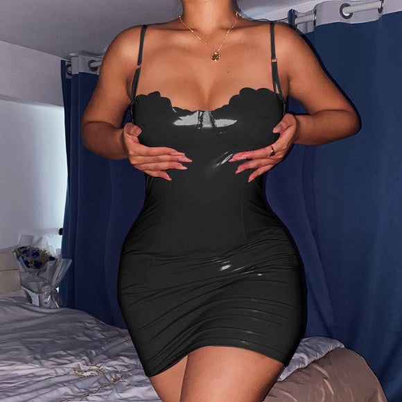 Wavy Shell Breast Cup, Sling Pack, Hip Dress
