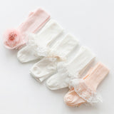 Spring Summer Mesh Girls' Tights, Baby Princess Leggings, Cute Flower Soft Cotton Children's Stockings