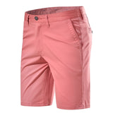 Men's Fashion, Casual Mid-waist Straight Solid Color Shorts