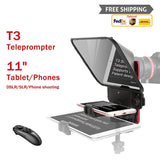 Mobile Phone Tablet SLR Camera, Portable Small Live Broadcast Subtitle Prompt, T3 Teleprompter