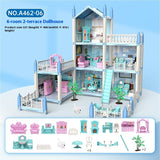 Girls' Playing House, DIY Assembled Princess House, Villa Toys