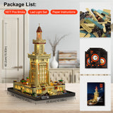 LED Building Block, Lighthouse Puzzle Toy Model