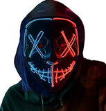 Black V Halloveen Horror Glowing Mask