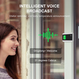 AI Intelligent Voice Doorbell with Broadcast Function and Built-in Thermometer