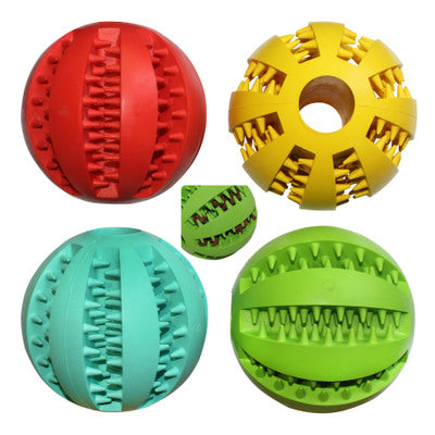 Rubber Food Ball, Bite Resistant Dog Toy, Mint Watermelon Flavor, Tooth Ball, Molar Tool